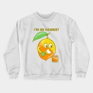 Funny lemon orange Crewneck Sweatshirt